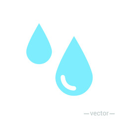 water drop icon symbol sign, logo template, vector, eps 10
