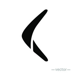 Boomerang icon. Isolated karma logotype. Flat vector illustration. EPS 10 - obrazy, fototapety, plakaty