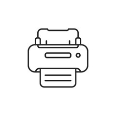 Fax icon. Printer outline icon. Vector illustration.