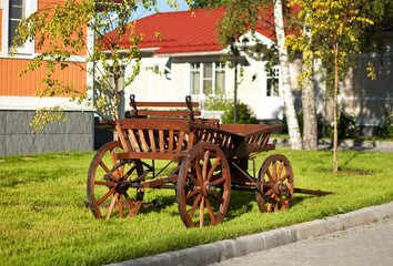 old farm wagon
