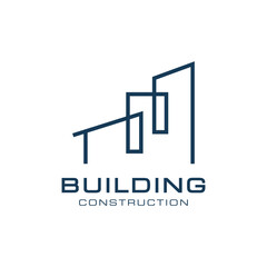 Construction Building Logo Vector Design Template