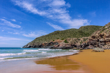 Regional Park of Calblanque (A beach of Calblanque, Murcia, Spain)