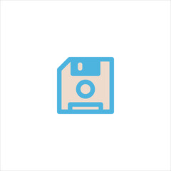 floppy disk icon flat vector logo design trendy