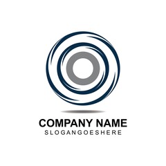 Obraz premium Vortex circle logo and symbols template icons app