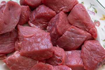red meat  veal and beef closeup 