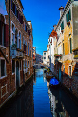 Obraz na płótnie Canvas Beautiful canal in venice