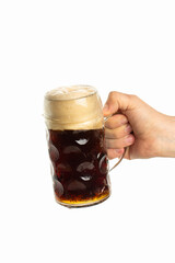 Cold beer in glasses 