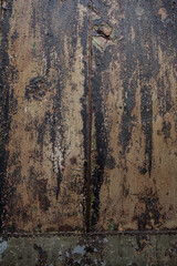 Rusty metallic background plate or wall