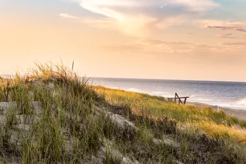 Tuinposter summer east coast dunes sunset © Kathleen