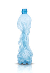 large crushed plastic bottle