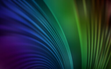 Dark Blue, Green vector template with bent lines. Shining colorful illustration in simple style. A new texture for your  ad, booklets, leaflets.