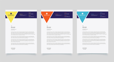 Corporate business Creative Letterhead Design template