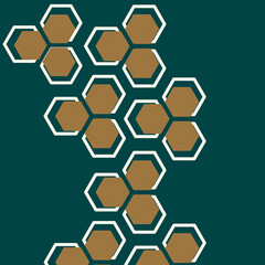 vector background with hexagons, graphic design illustration wallpaper