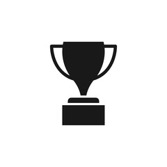Trophy icon flat vector illustration