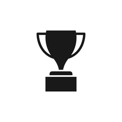 Trophy icon flat vector illustration