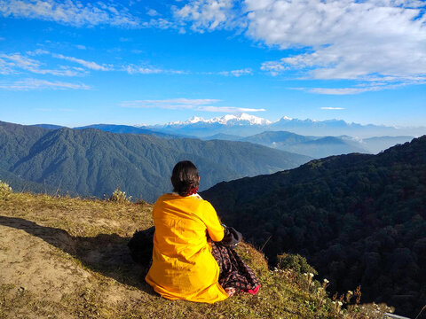 the view of mount kanchenjunga gives you the peace of mind