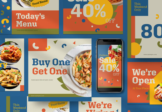Food Social Media Layout