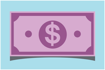 Dollar money vector icon. filled flat sign. Money bill simple solid icon. Premium Quality graphic design. Can be used for Web, Mobile, Infographic and Print. EPS 10 Vector illustration.