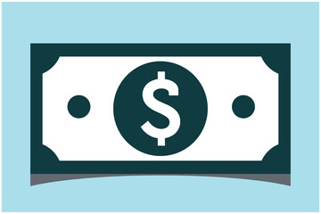 question mark on green background. American dollar or dollar bill currency flat vector icon for finance apps and websites.Can be used for Web, Mobile, Infographic and Print. EPS 10 Vector illustration