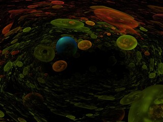 Imaginatory fractal background Image