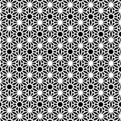 Fototapeta premium pattern design geometric seamless mandala background black and white vector