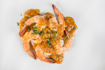 Shrimp spicy plate
Shrimp with an Asian style of sauce