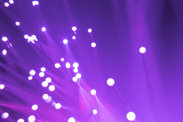 Abstract background. Fantastic fancy plants with colored branches with luminous dots at the ends....