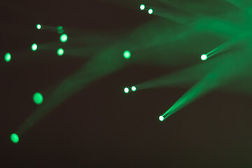 Abstract background. Fantastic fancy plants with colored branches with luminous dots at the ends....