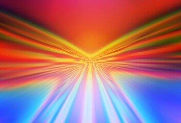 Obraz premium Light Multicolor vector background with wry lines. Colorful geometric sample with gradient lines. New composition for your brand book.