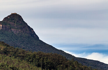 Fototapeta na wymiar Sunrise over Adam's peak, Sri Lanka