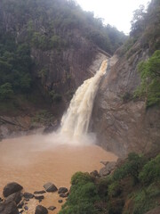 waterfall in the mountains