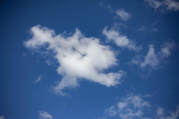 Blue sky background with clouds