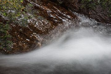 rocks with moss and fast water detail