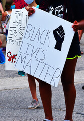 Black lives matter sign 
