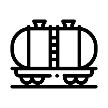 recommend clip art: oil product carriage wagon icon vector. oil product carriage wagon sign. isolated contour symbol illustration