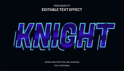 knight text effect.