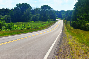 country road in the countryside