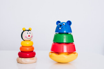 toys collection isolated on white background