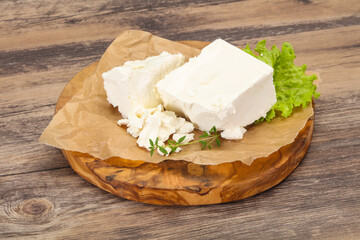 Greek traditional Feta soft cheese