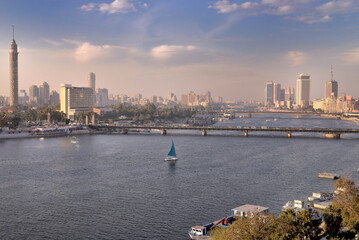 CAIRO AND THE NILE RIVER IN EGYPT © mario