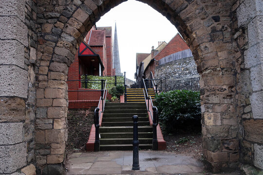 Ancient Town Walls Of Southampton, England