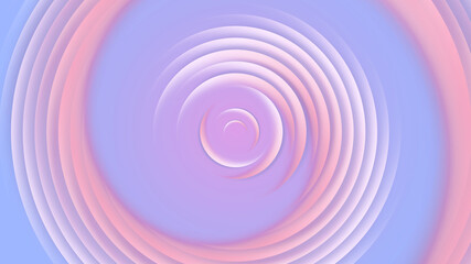 Pink purple circles abstract background.3D illustration with paper cut style.