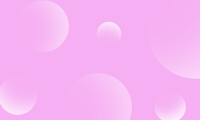 White circles gradient on pink abstract background. Modern graphic design element.