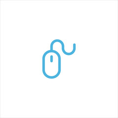 computer mouse icon flat vector logo design trendy