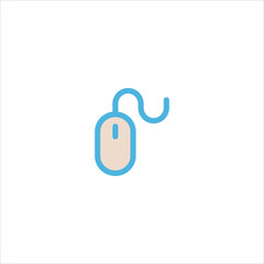 computer mouse icon flat vector logo design trendy