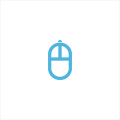 computer mouse icon flat vector logo design trendy