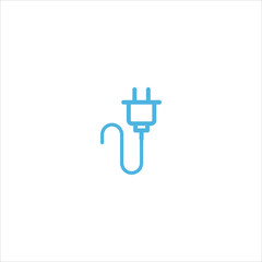 electrical plug icon flat vector logo design trendy