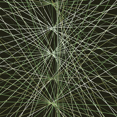 Green Tea color Crossing lines generativeart style colorful illustration