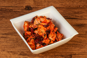 Roasted Chicken breast with bean