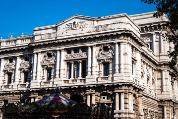 Fototapeta premium Facade of the magnificent cassation court in Rome